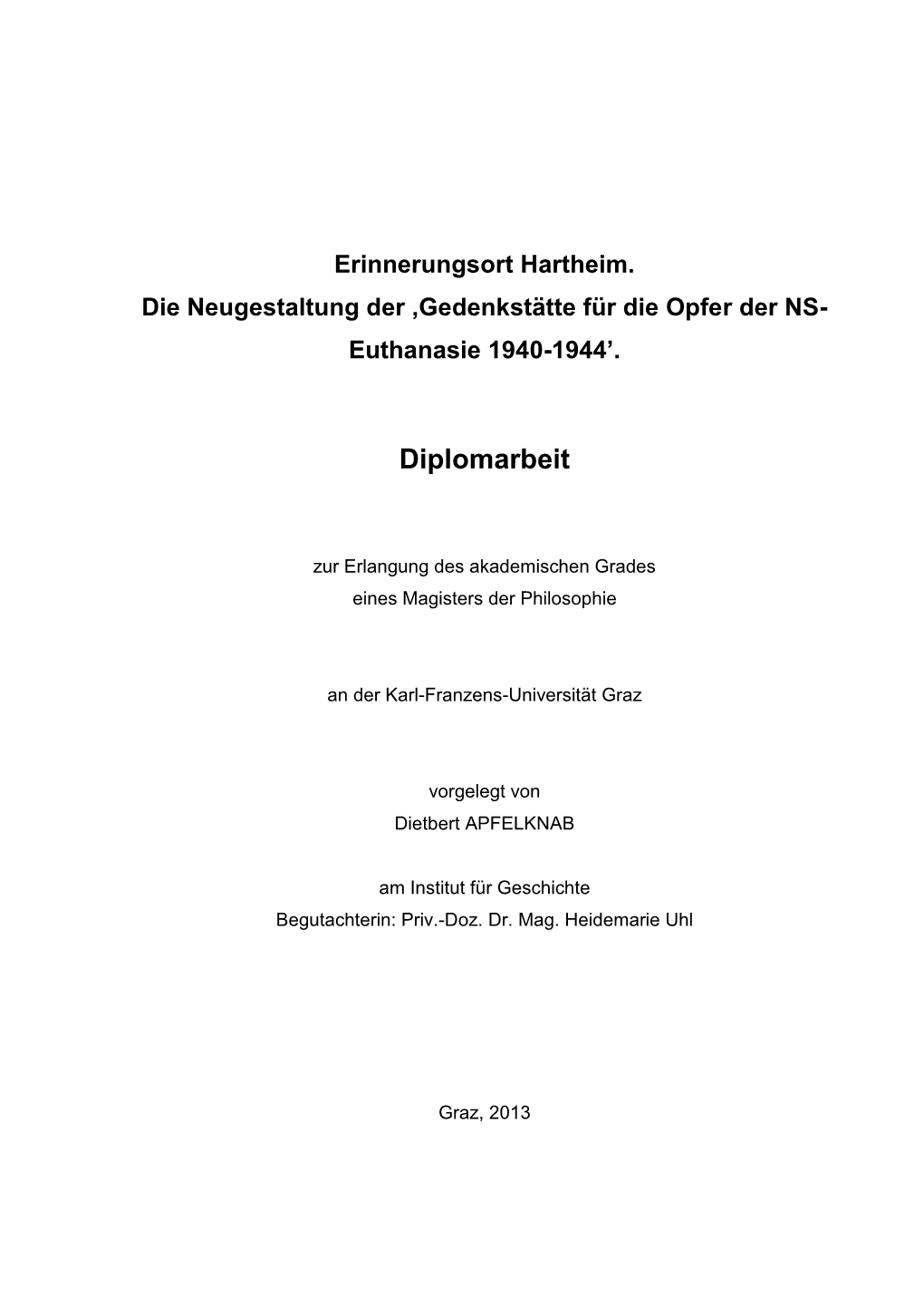 Diplomarbeit