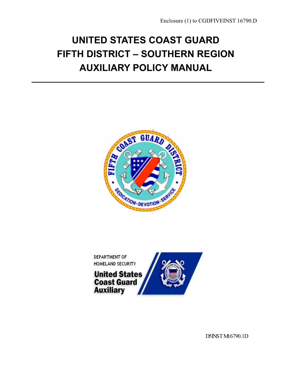 Southern Region Auxiliary Policy Manual