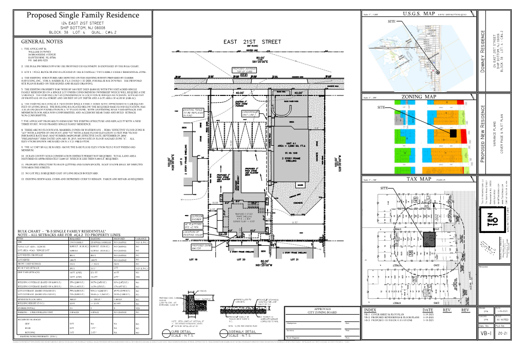 Proposed Single Family Residence Scale: 1" = 1,000' U.S.G.S