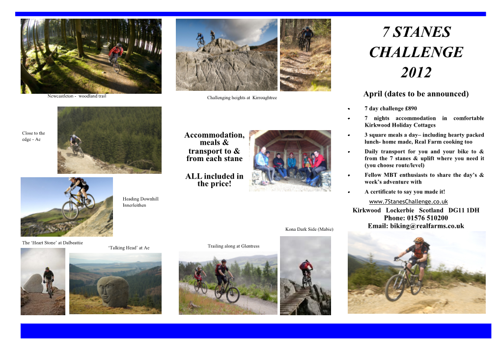 7 Stanes Challenge 2012