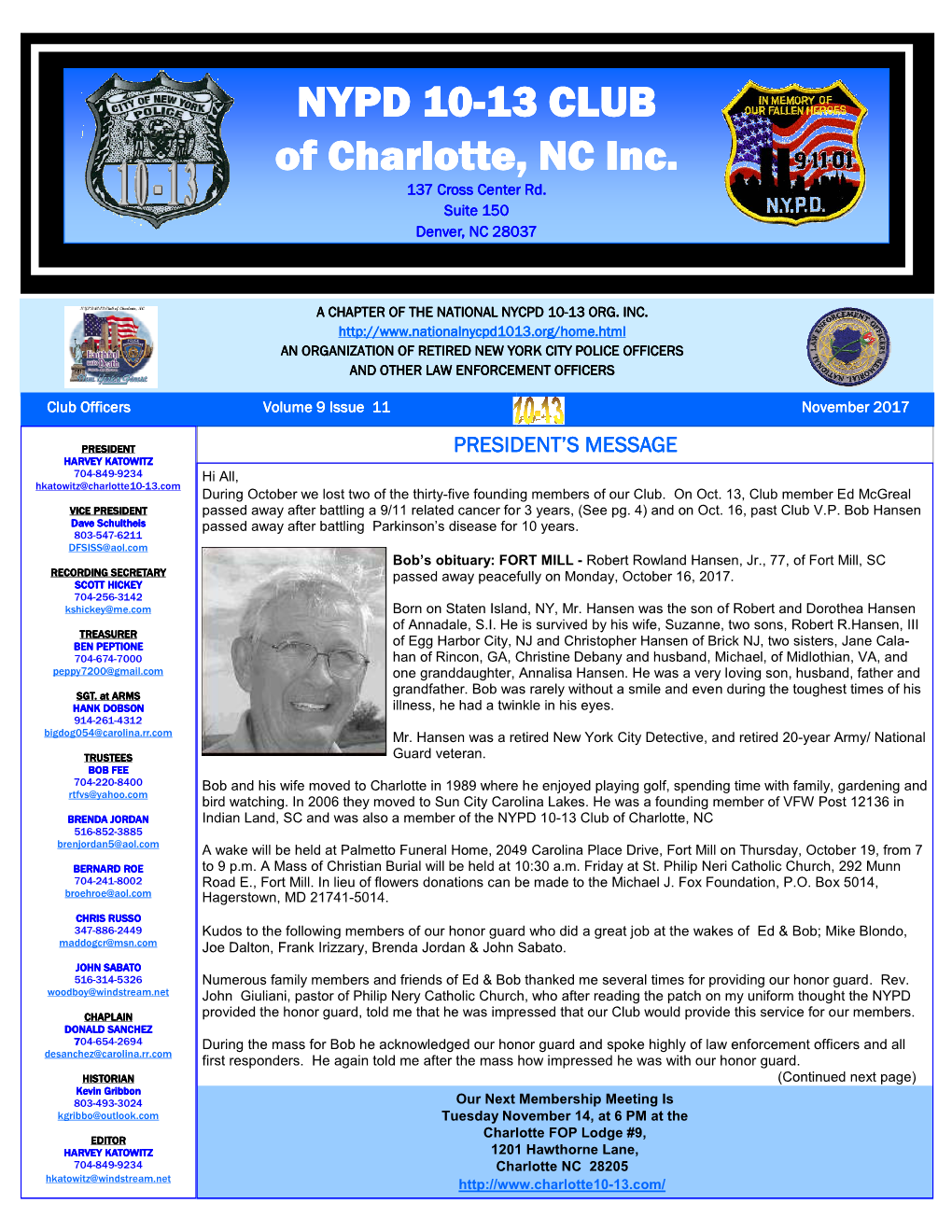 11-November 2017 10-13 Club of Charlotte Newsletter.Pub