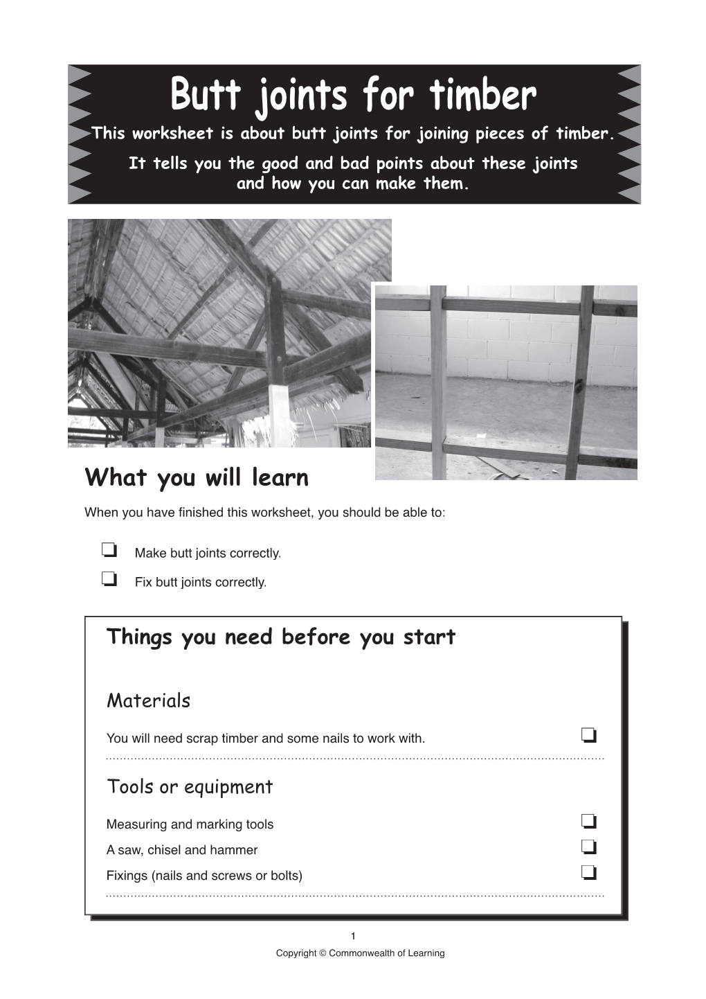 Butt Joint Worksheet.Indd