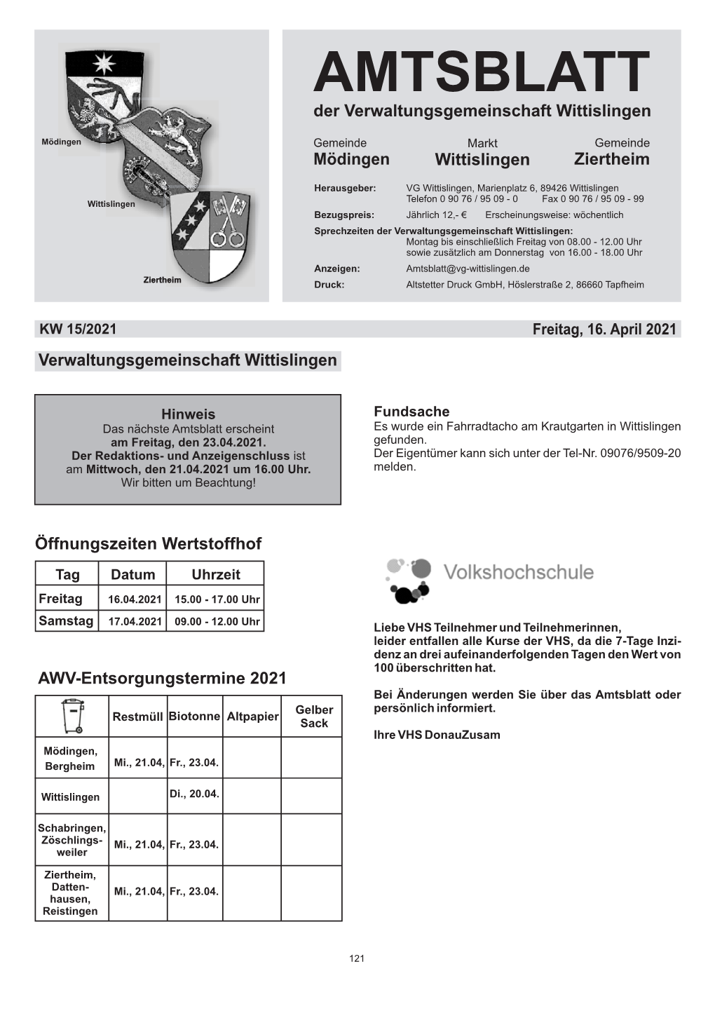 Wittislingen KW 15