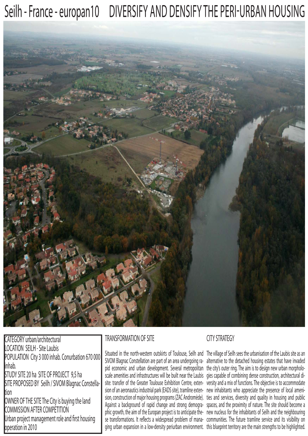 Seilh - France - Europan10 DIVERSIFY and DENSIFY the PERI-URBAN HOUSING