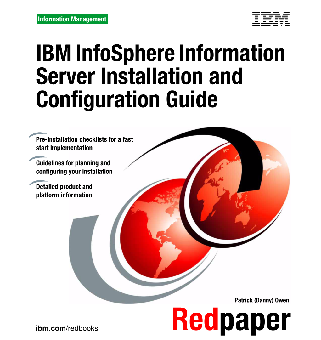 IBM Infosphere Information Server Installation and Configuration Guide