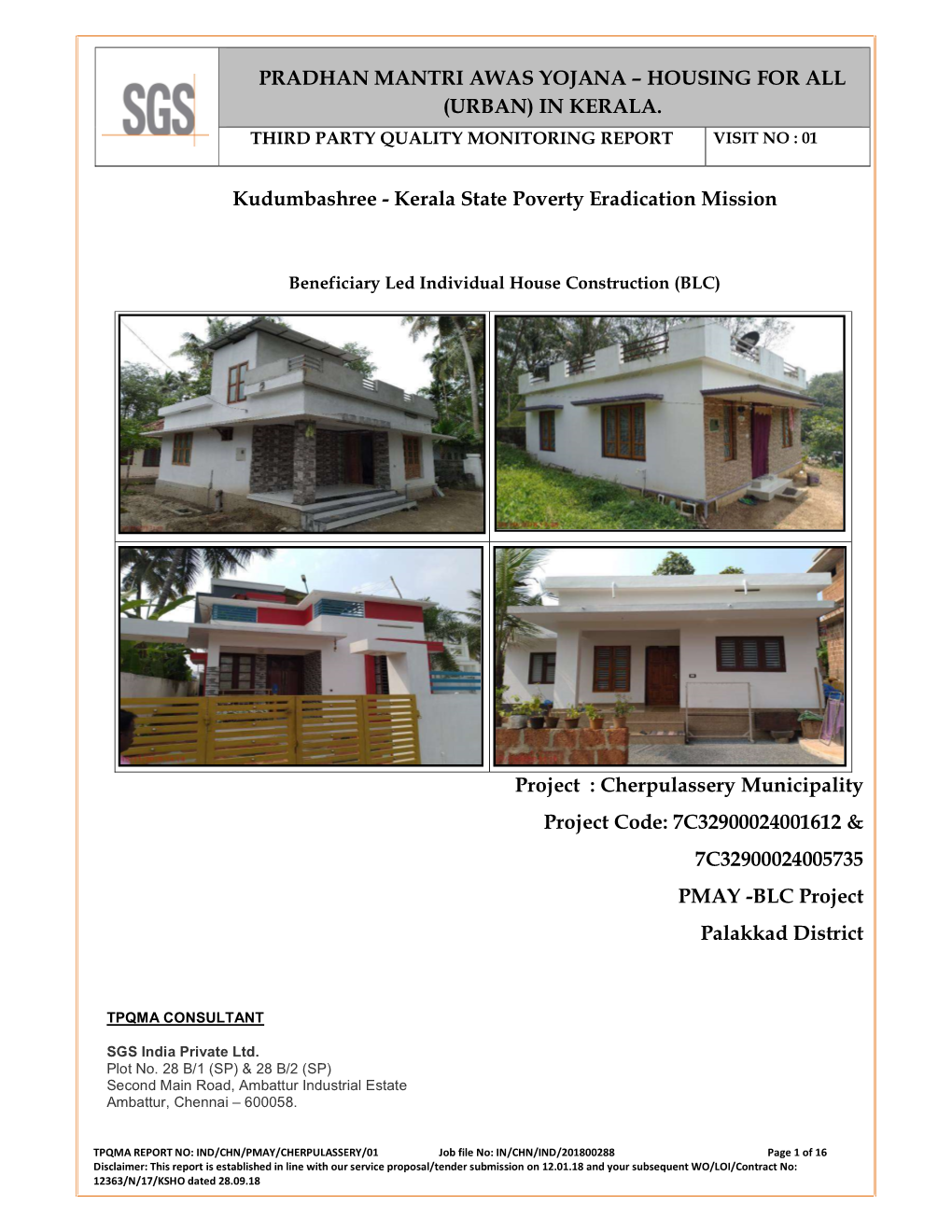 Kerala State Poverty Eradication Mission Proje