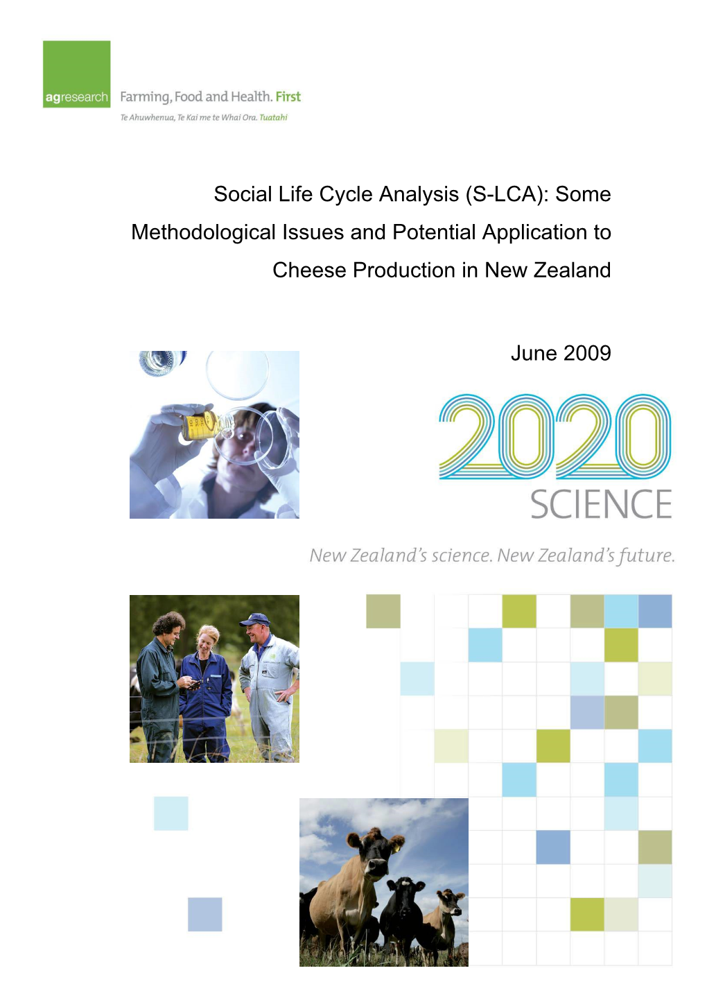 Social Life Cycle Analysis (S-LCA): Some Methodological Issues and Potential Application to Cheese Production in New Zealand
