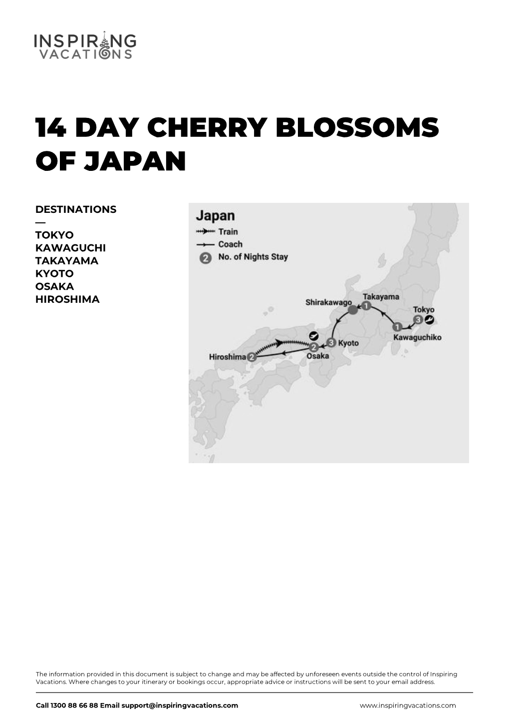 14 Day Cherry Blossoms of Japan