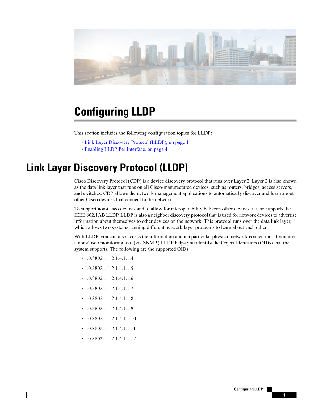 Configuring LLDP