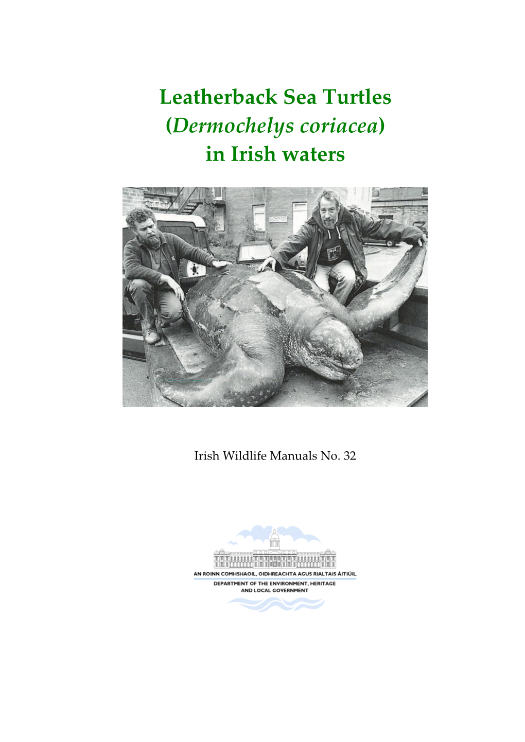 Leatherback Sea Turtles (Dermochelys Coriacea ) in Irish Waters