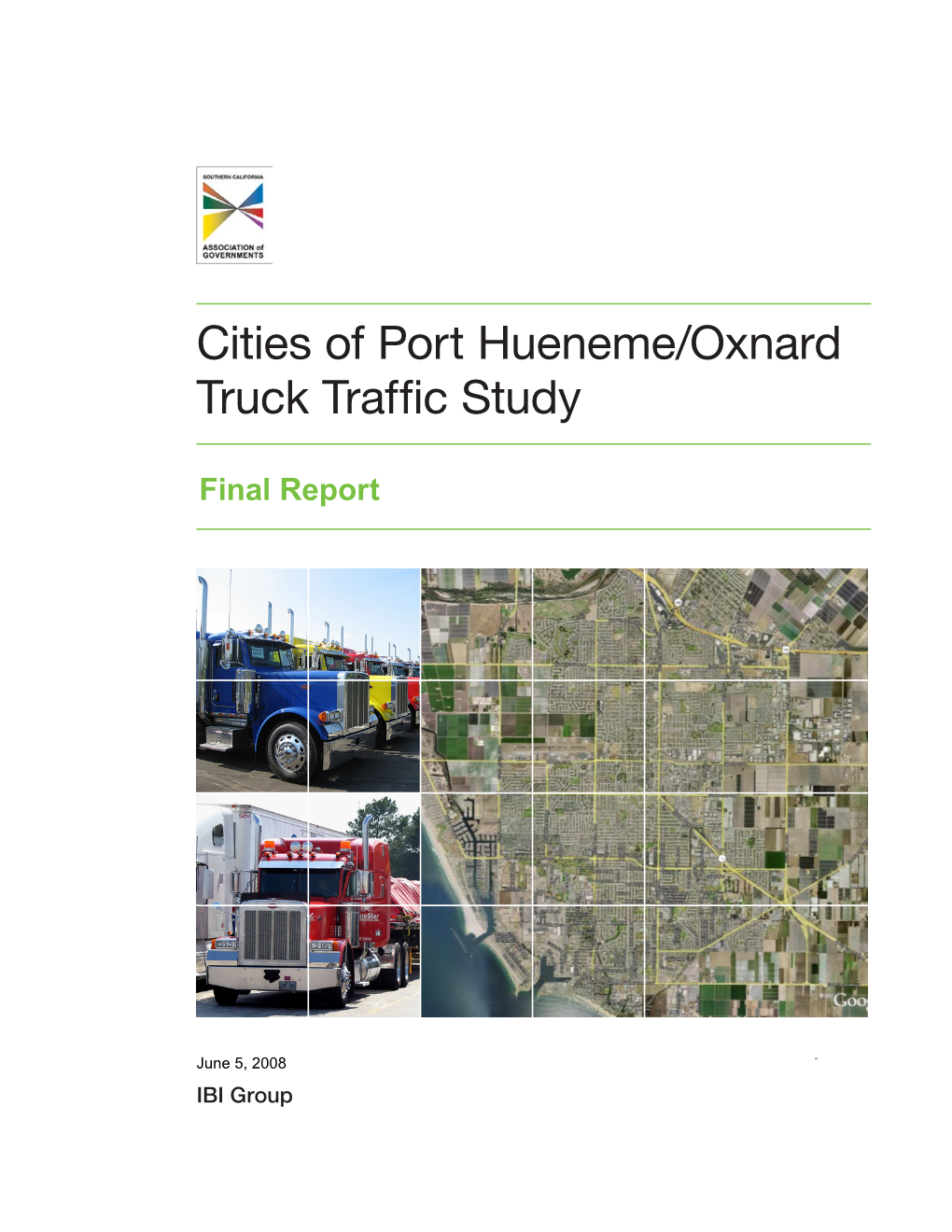 Cities of Port Hueneme/Oxnard Truck Traffic Study