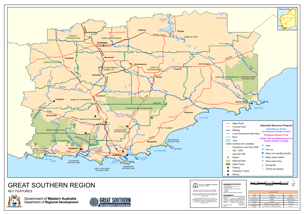 Great Southern Regional Map (PDF)