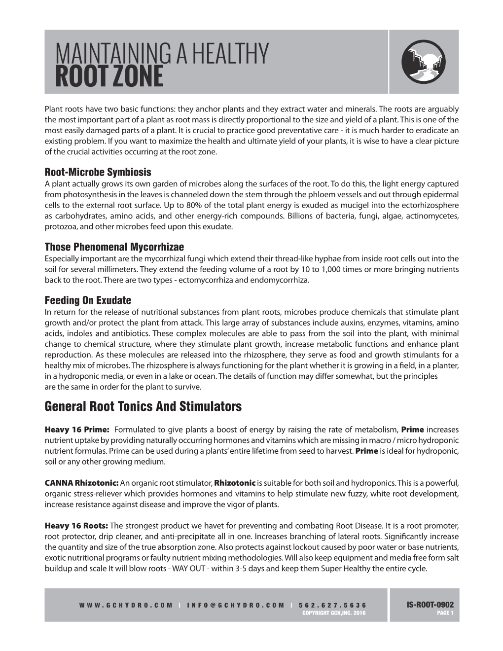 Maintaining a Healthy Root Zone