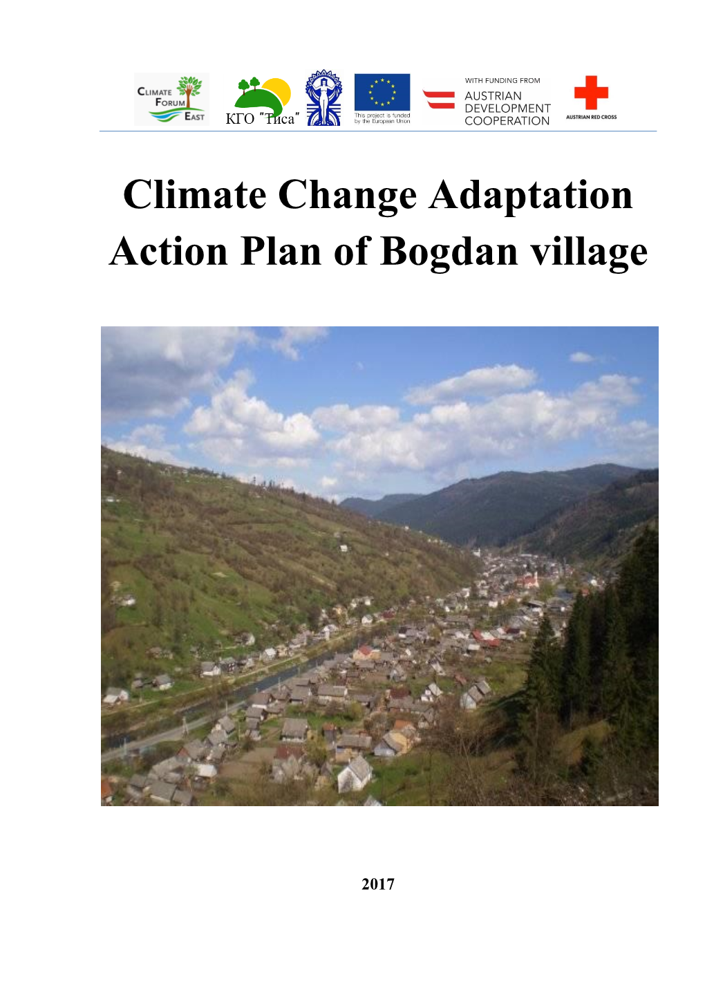 Climate Change Adaptation Action Plan of Bogdan Village