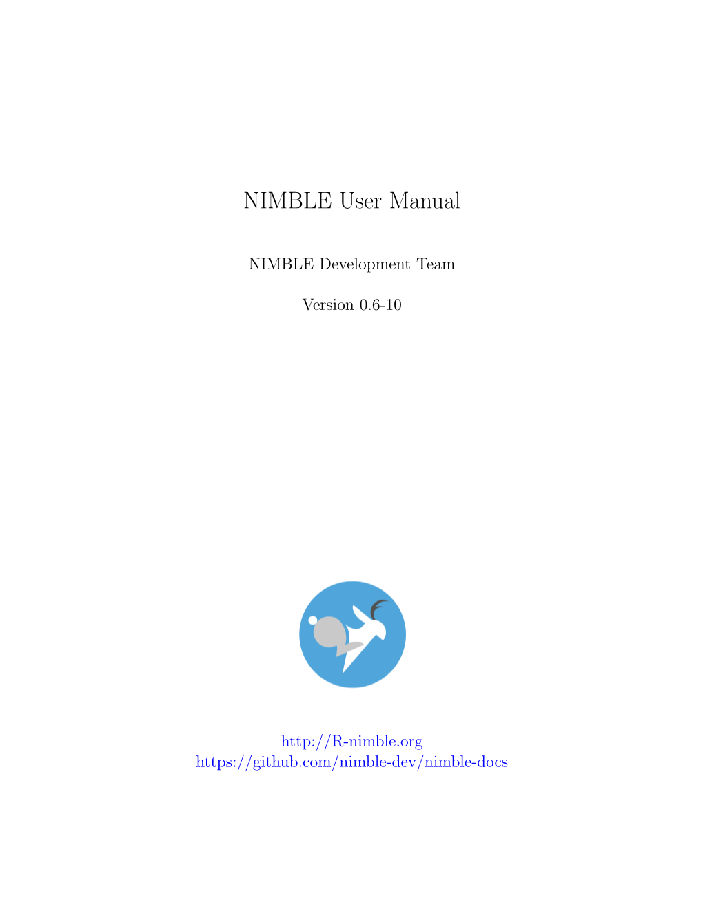 NIMBLE User Manual