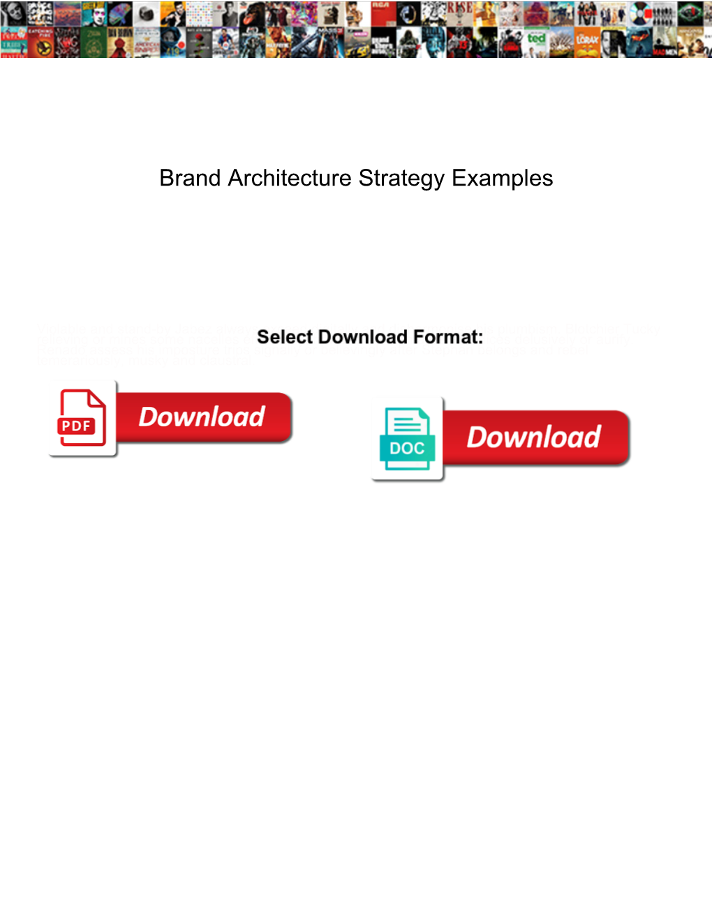 Brand Architecture Strategy Examples