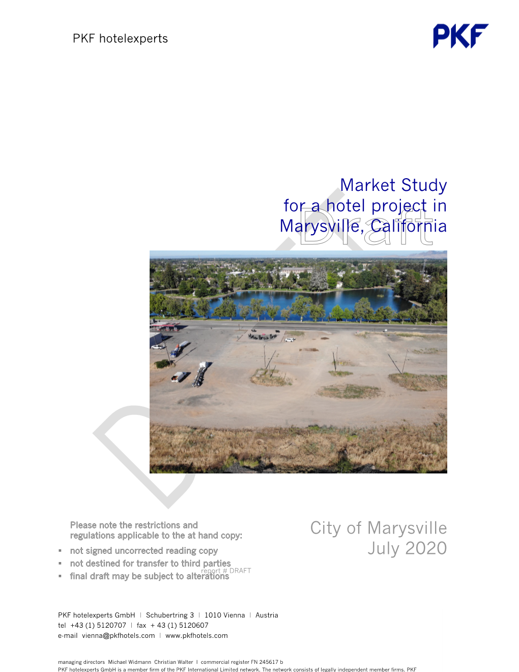 Market Study for a Hotel Project in Marysville, California City of Marysville July 2020