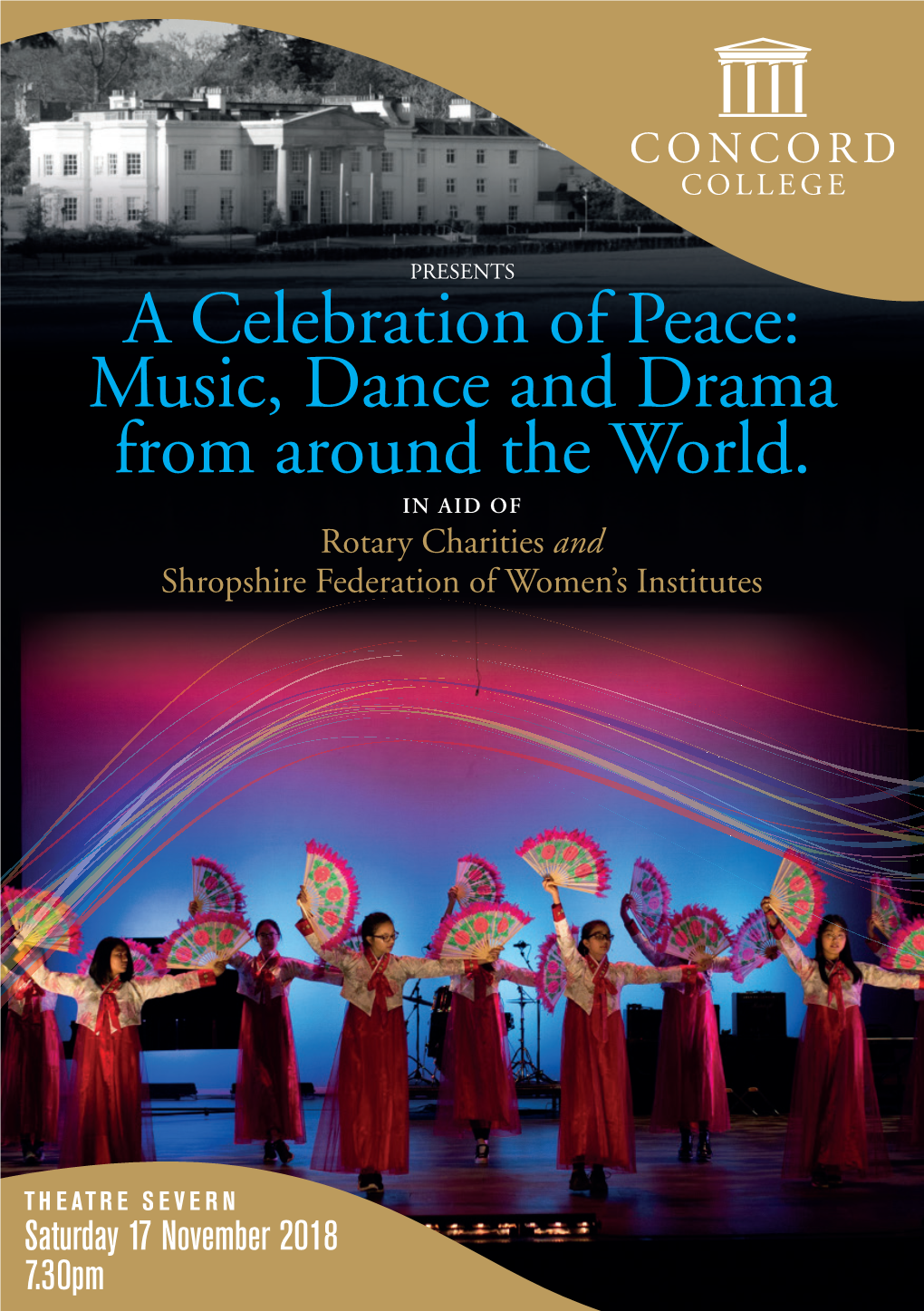 A Celebration of Peace: Music, Dance and Drama from Around the World. in AID of Rotary Charities and Shropshire Federation of Women’S Institutes