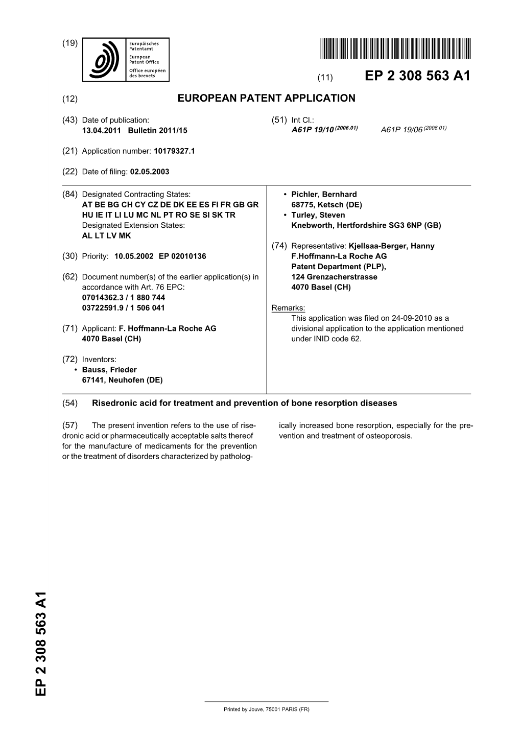 Risedronic Acid for Treatment and Prevention of Bone Resorption Diseases