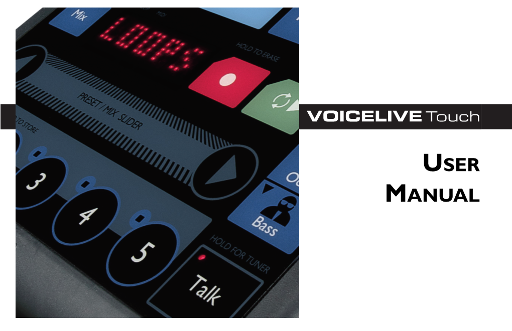 Voicelive Touch Complete Manual ENG.Qxd