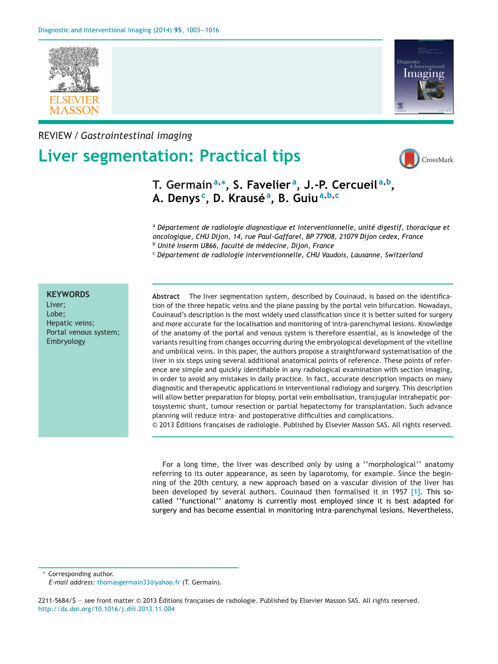 Liver Segmentation: Practical Tips