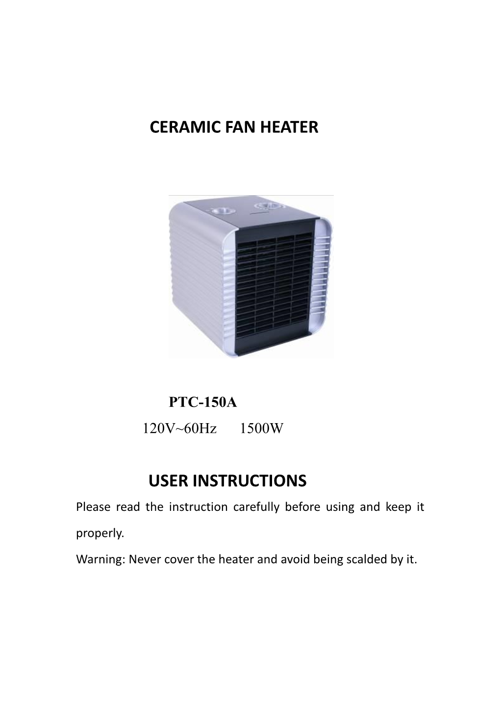 Ceramic Fan Heater