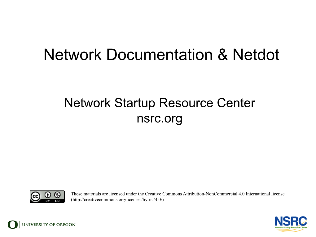 Network Documentation & Netdot