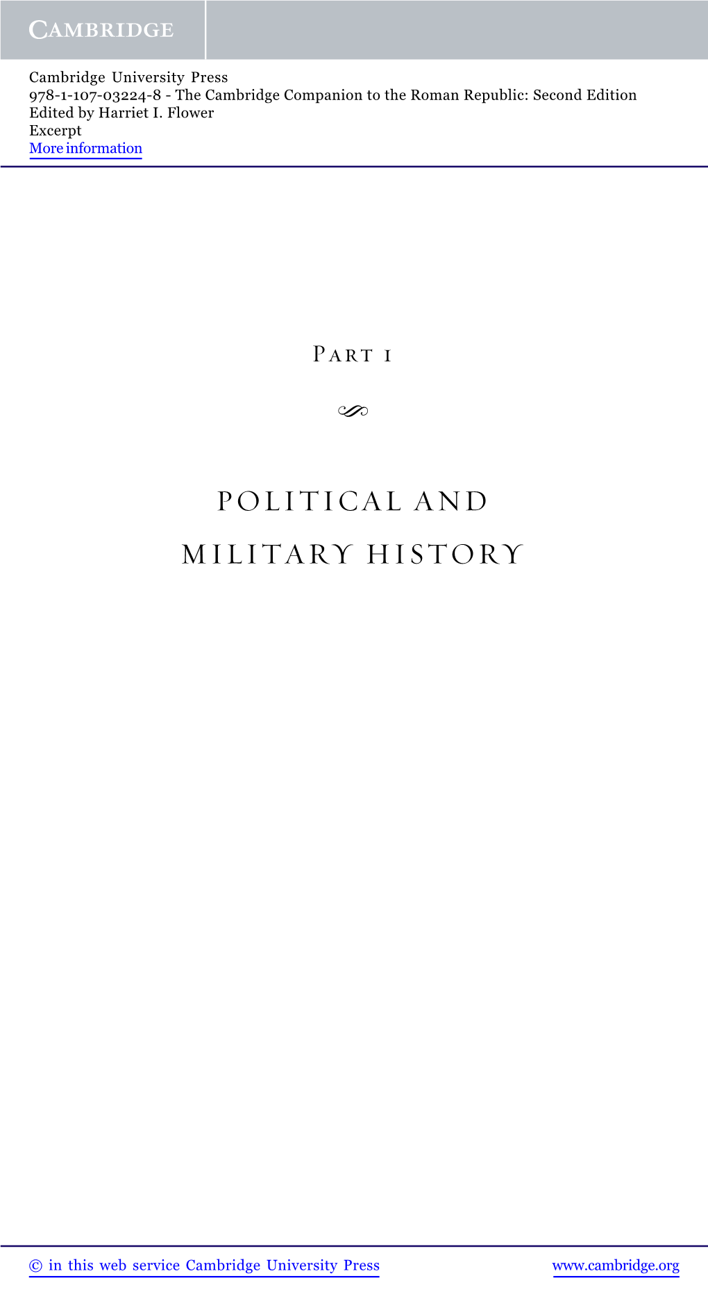 Political and Military History