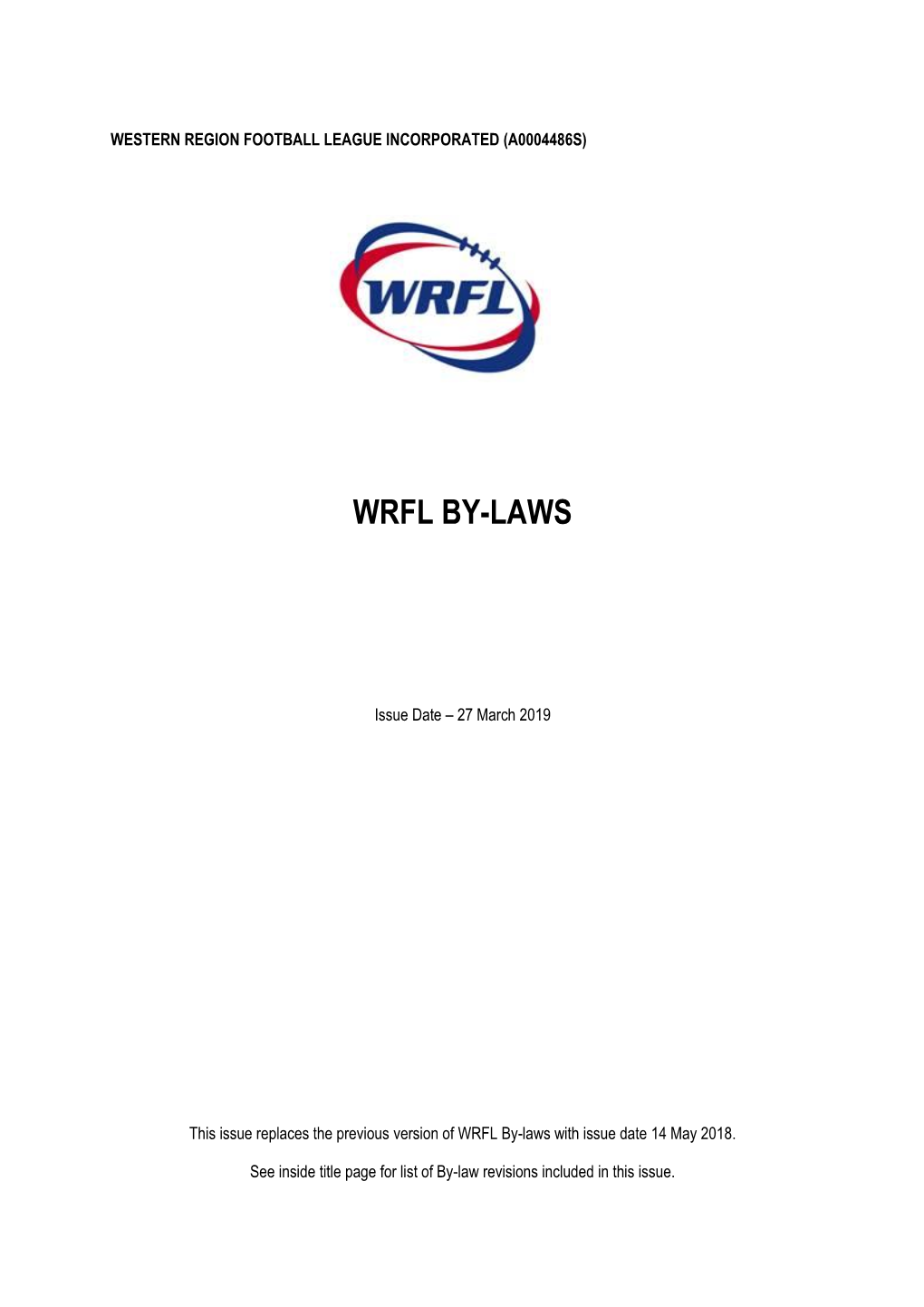 Wrfl By-Laws