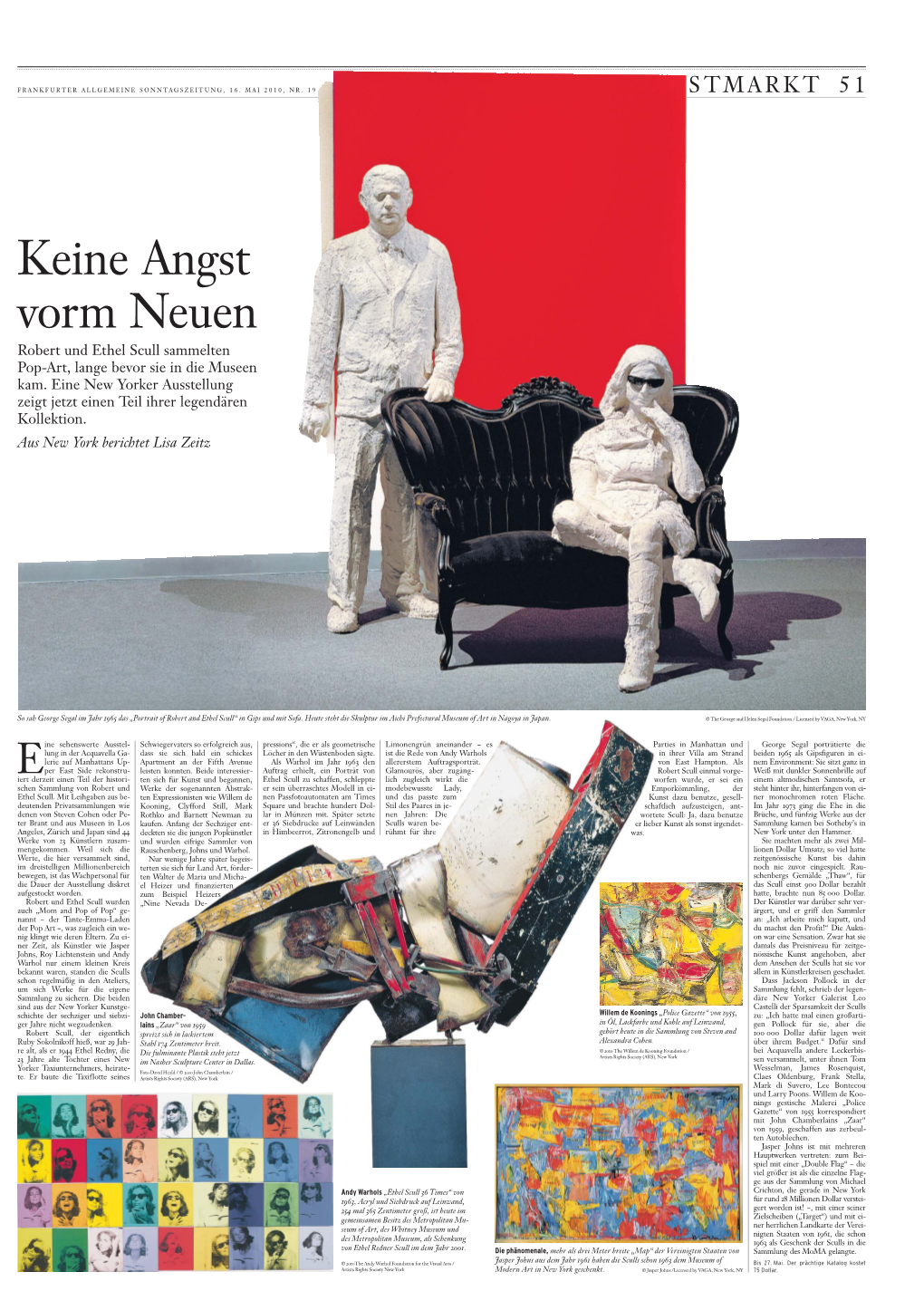 Keine Angst Vorm Neuen Robert Und Ethel Scull Sammelten Pop-Art, Lange Bevor Sie in Die Museen Kam