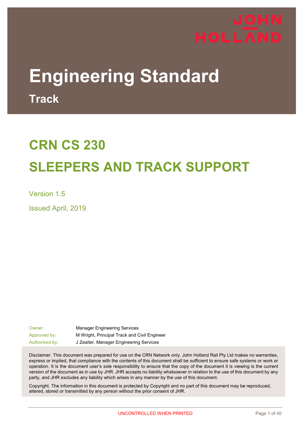 Sleepers & Track Support