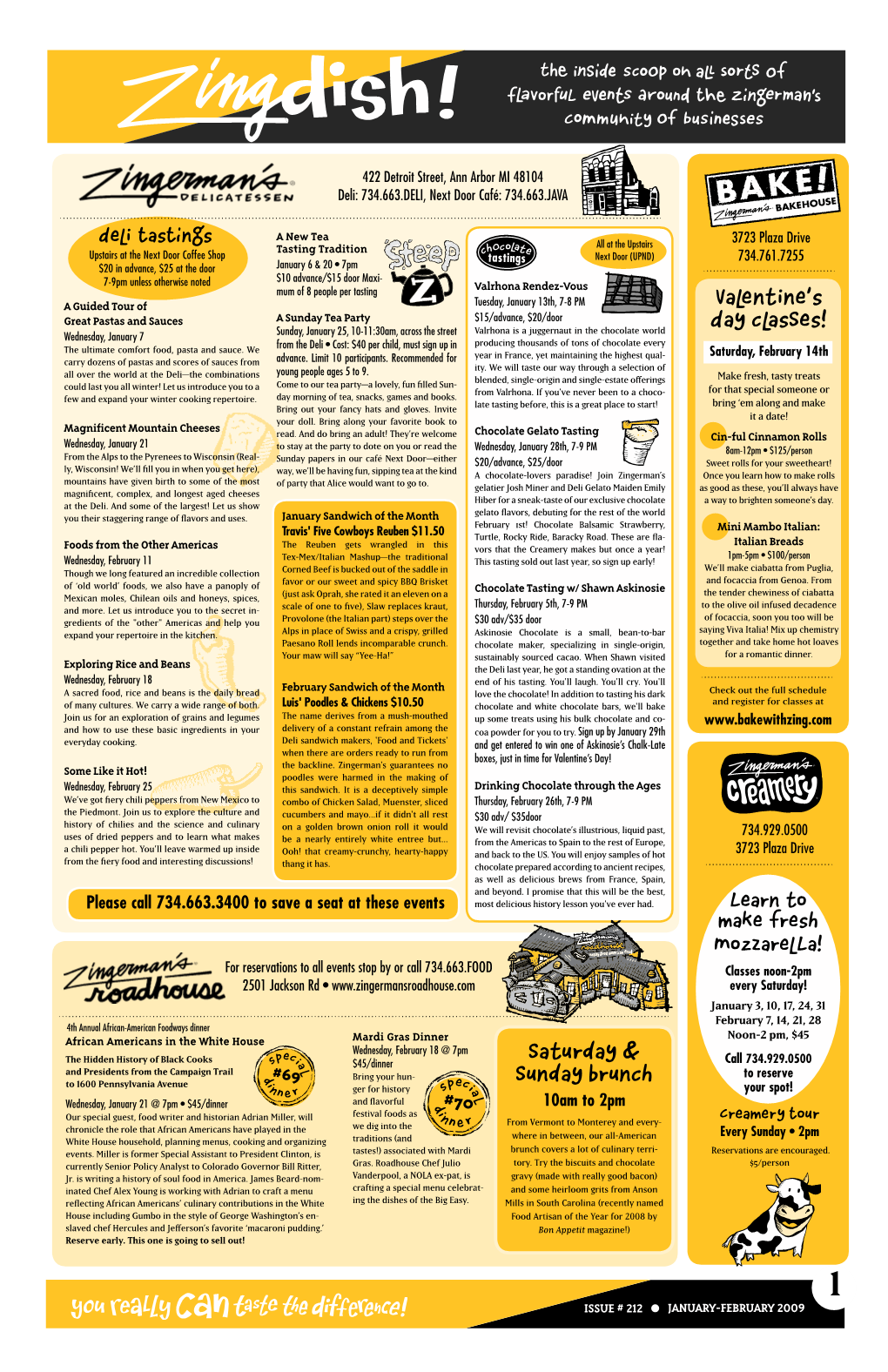 Download the Zingerman's Newsletter for January-February 2009