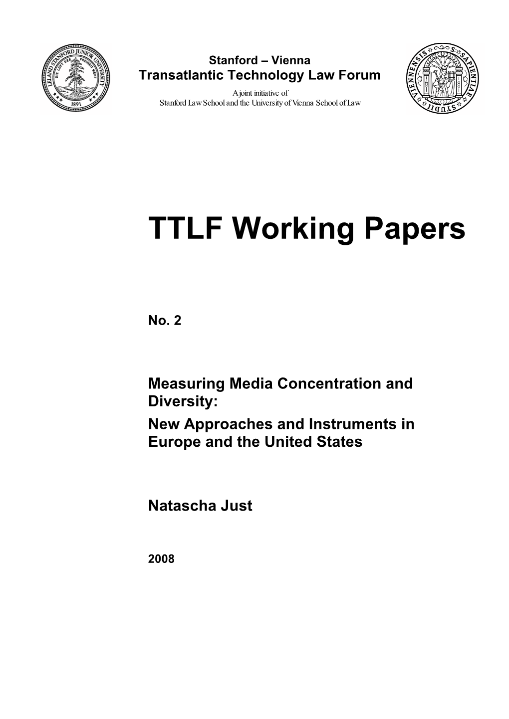 TTLF Working Papers