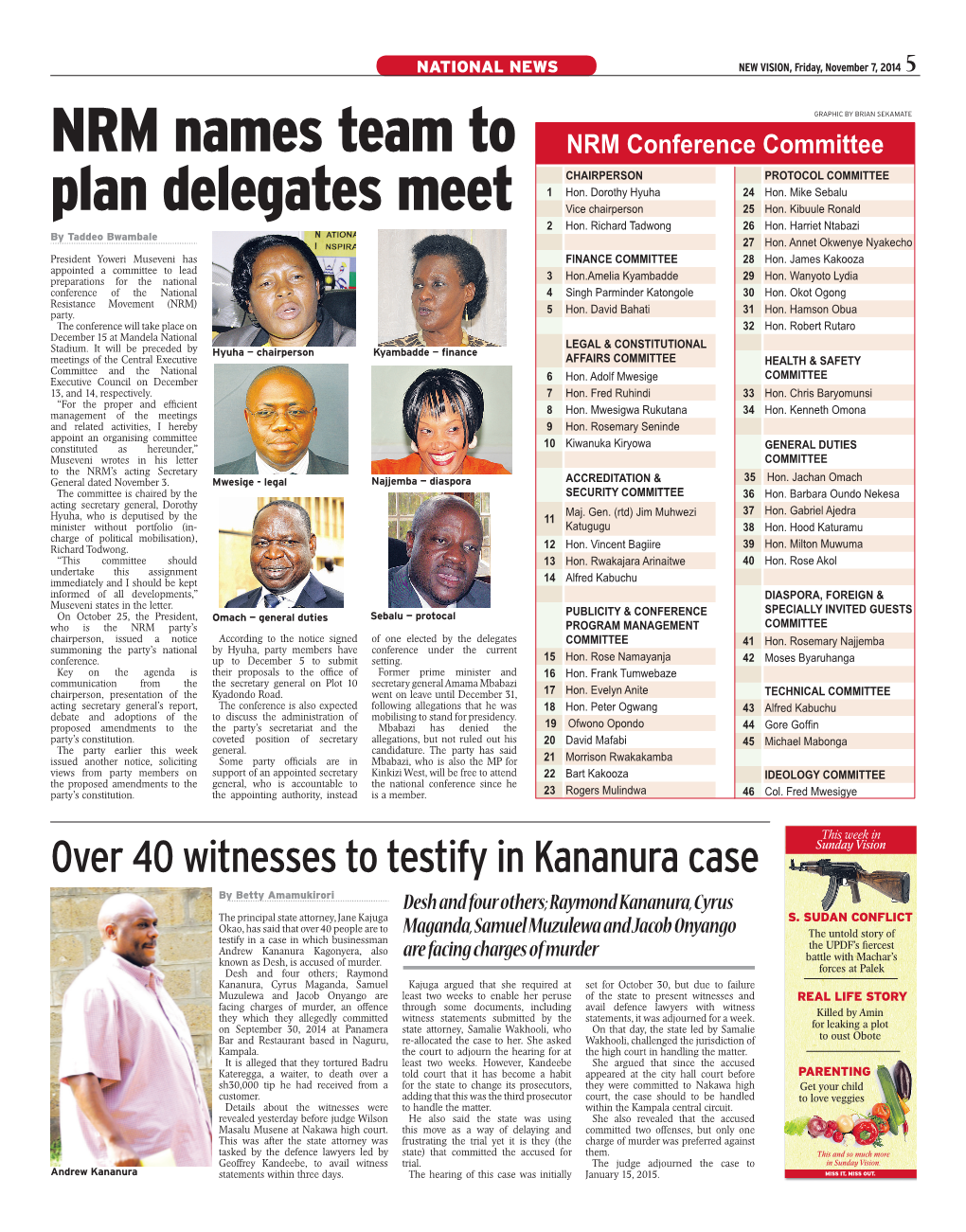 NRM Names Team to Plan Delegates Meet