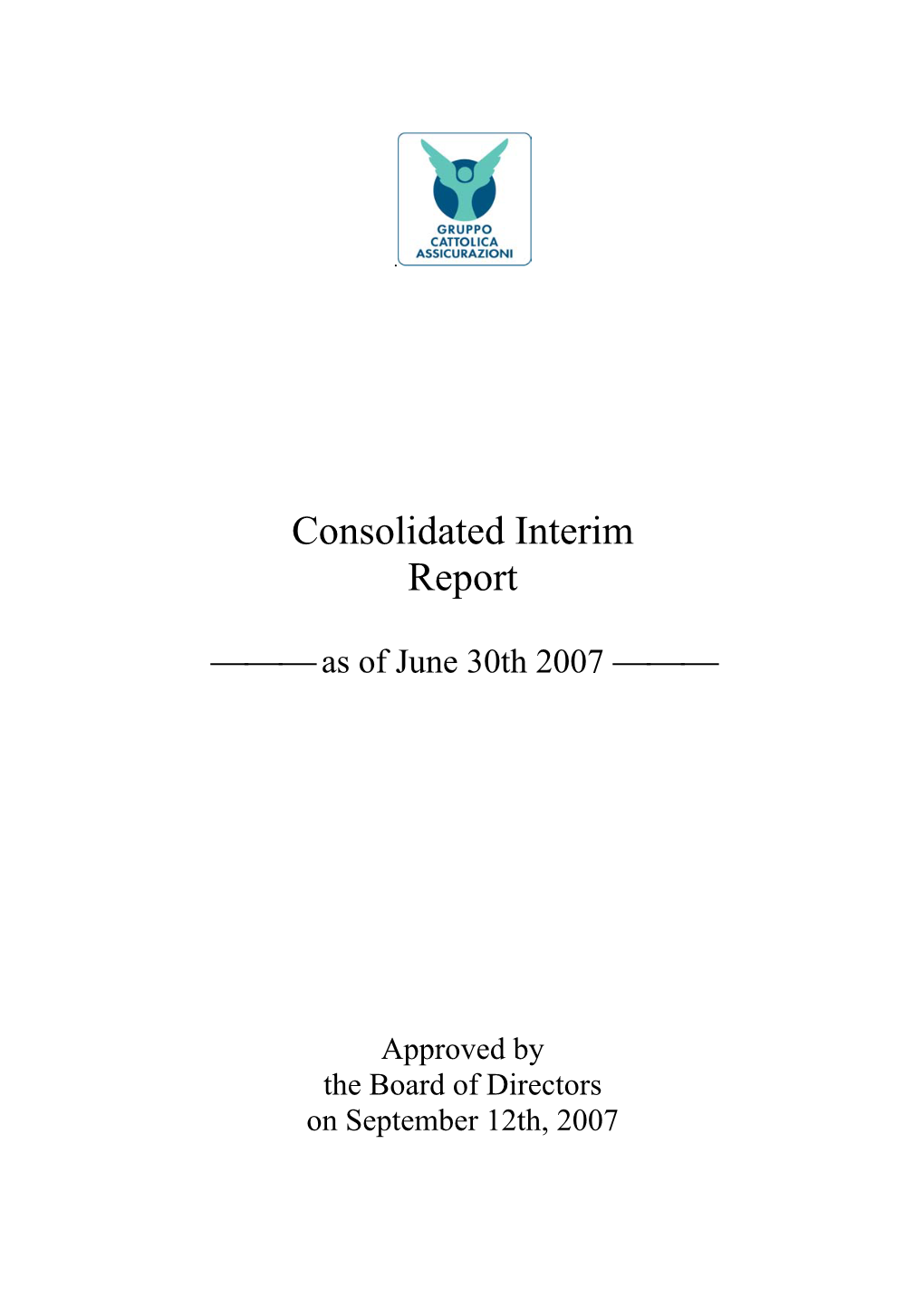 Consolidated Interim Report