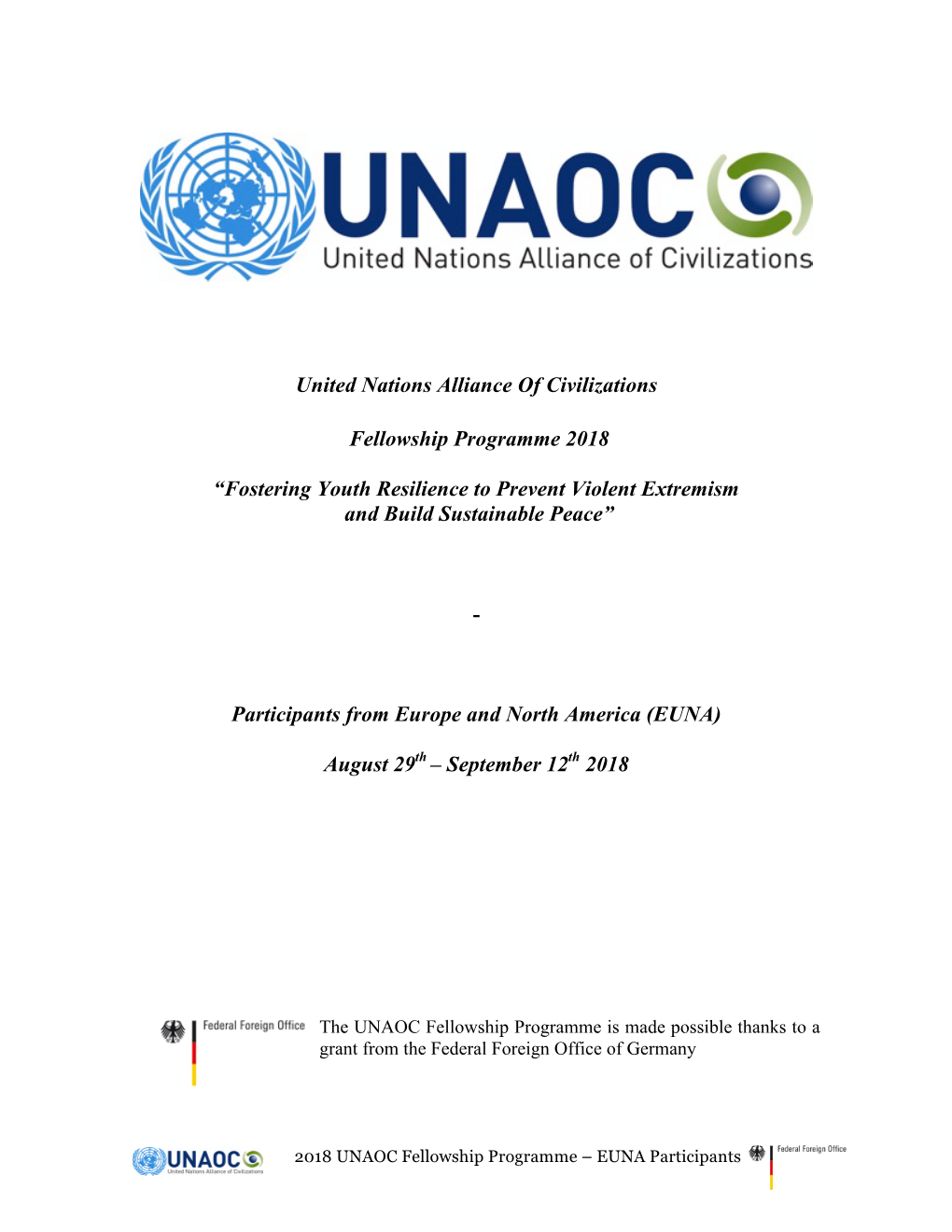 United Nations Alliance of Civilizations Fellowship Programme