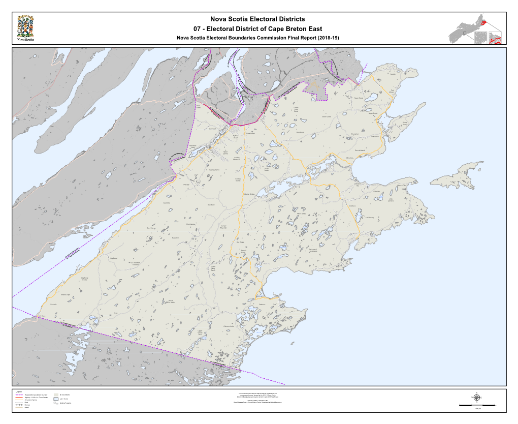 07 - Electoral District of Cape Breton East Nova Scotia Electoral Boundaries Commission Final Report (2018-19)