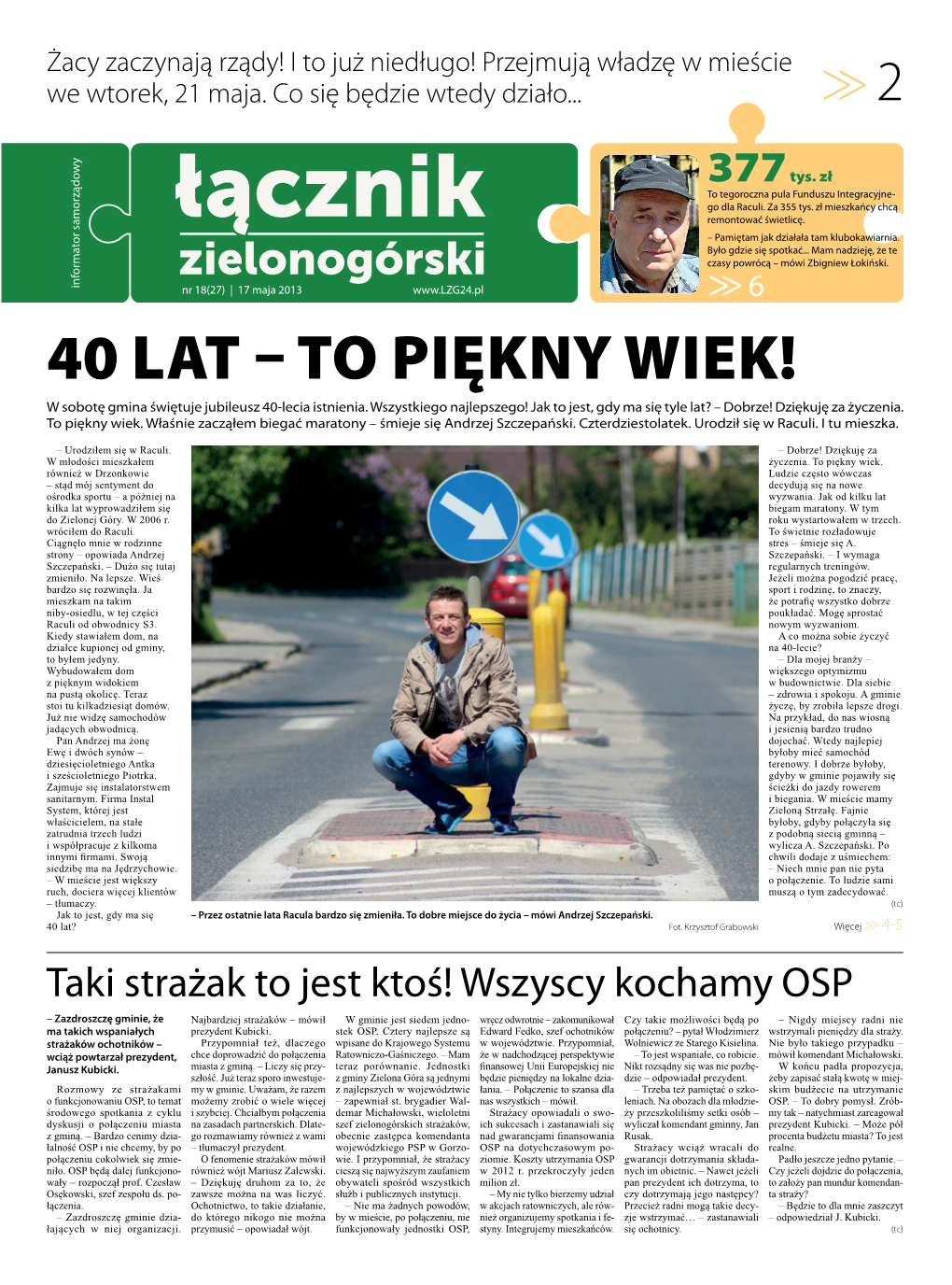 40 Lat – to Piękny Wiek! W Sobotę Gmina Świętuje Jubileusz 40-Lecia Istnienia