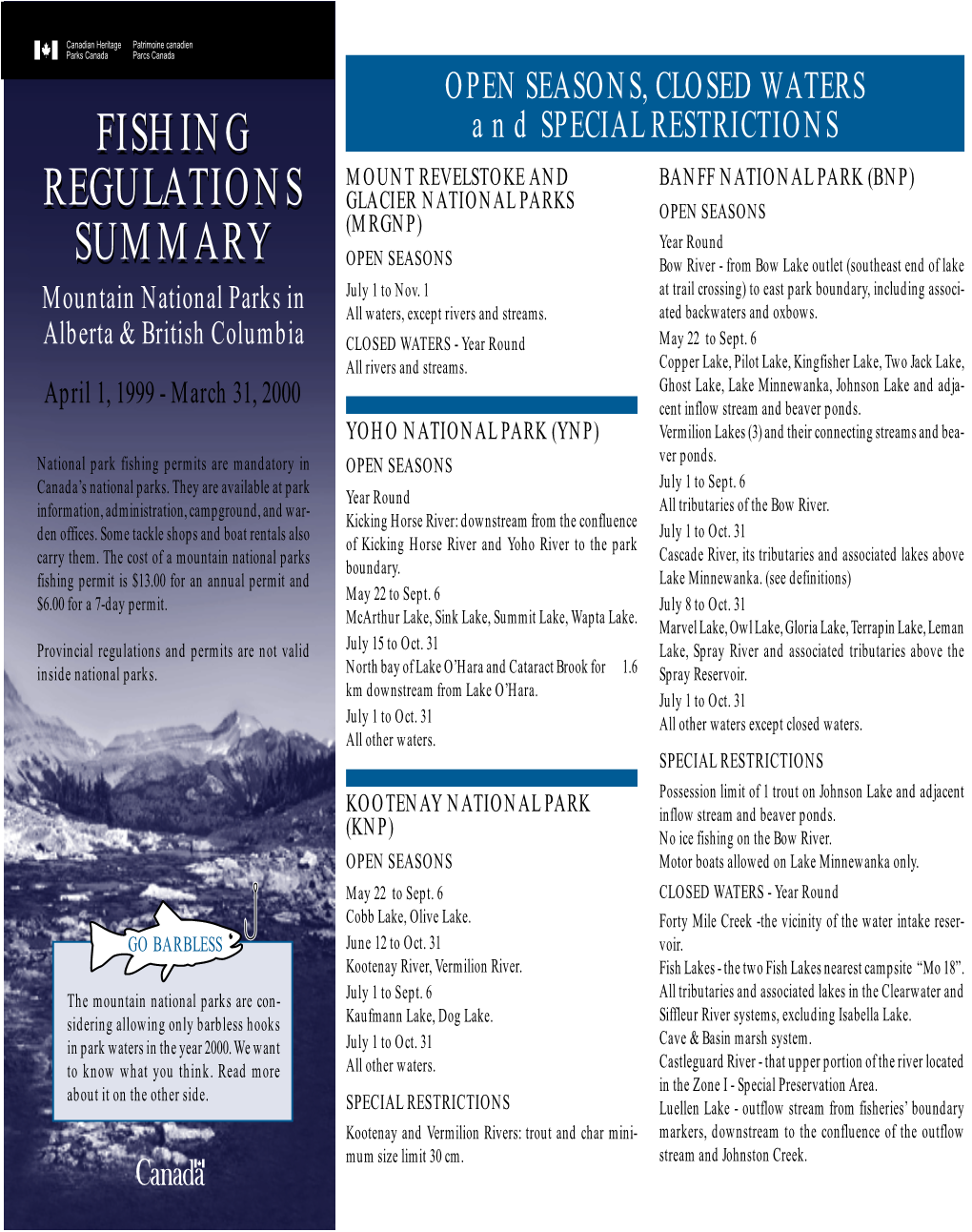 Fishing Regulations Summary