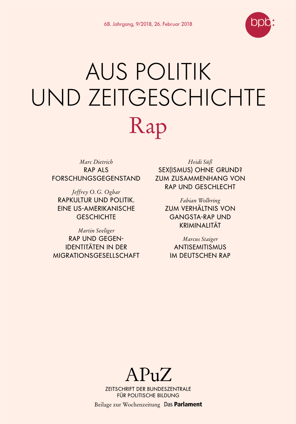 AUS POLITIK UND ZEITGESCHICHTE Rap