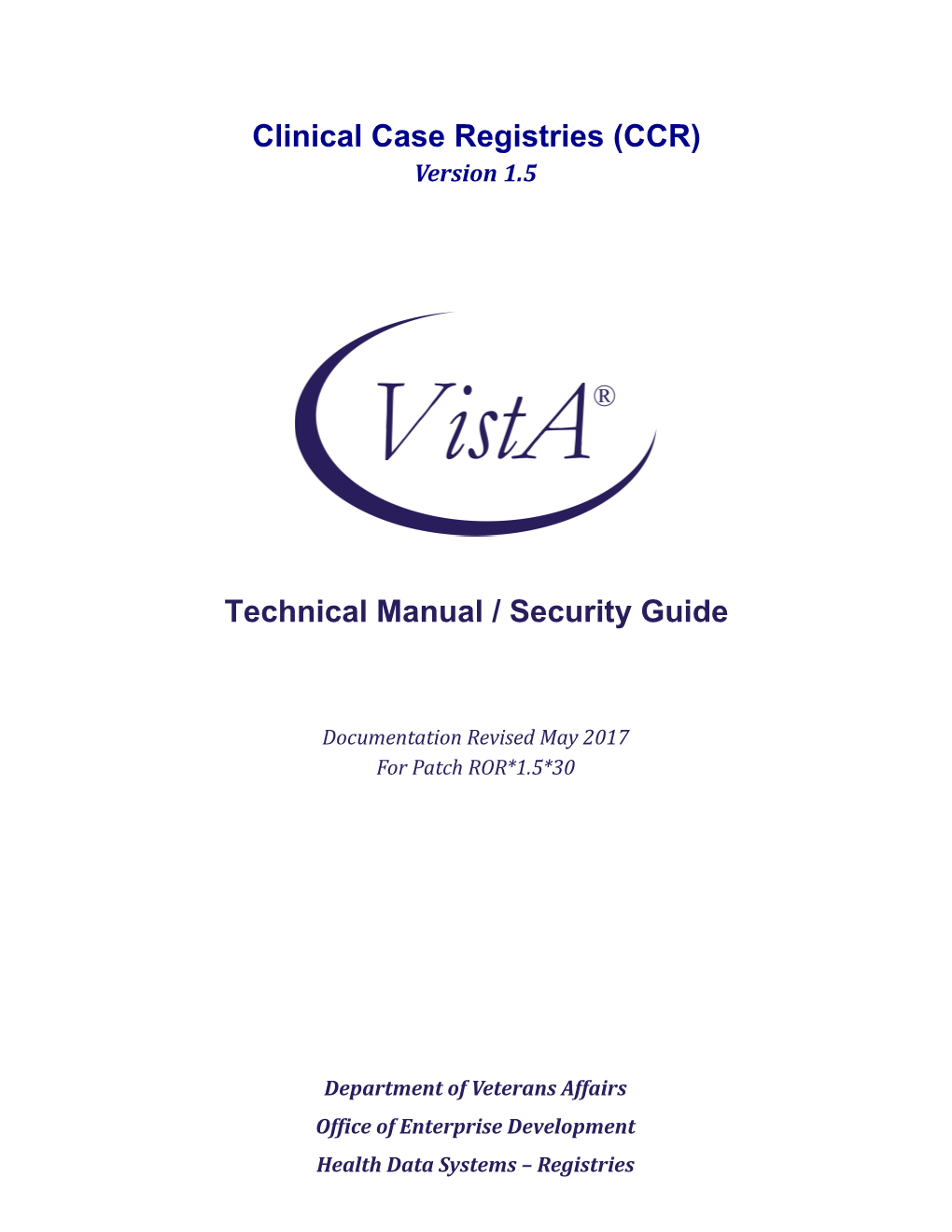 ROR*1.5*30 Technical Manual