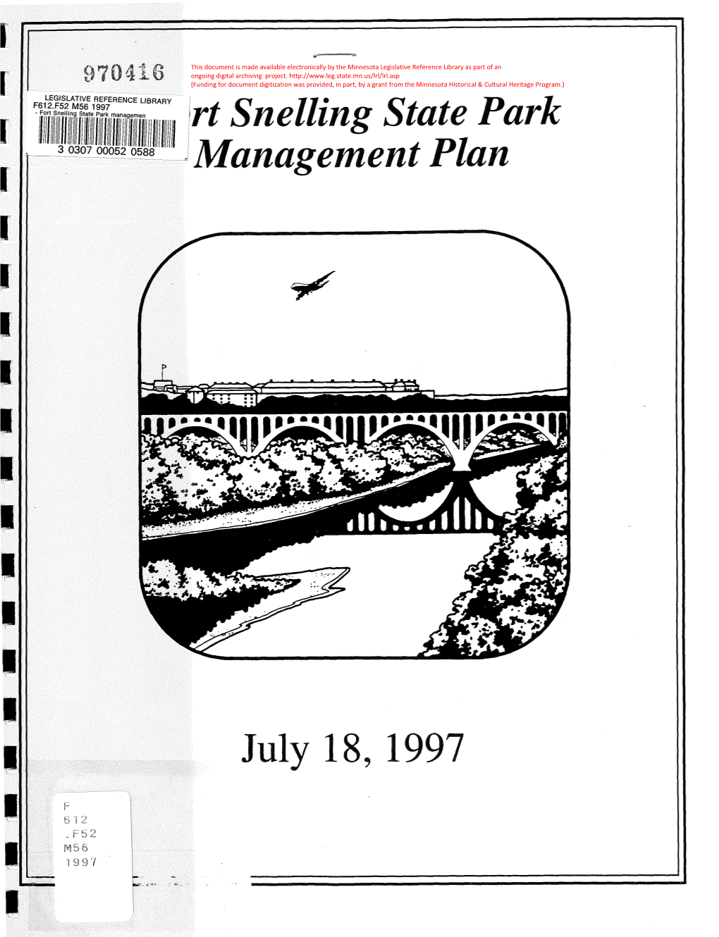 Fort Snelling State Park Management Plan