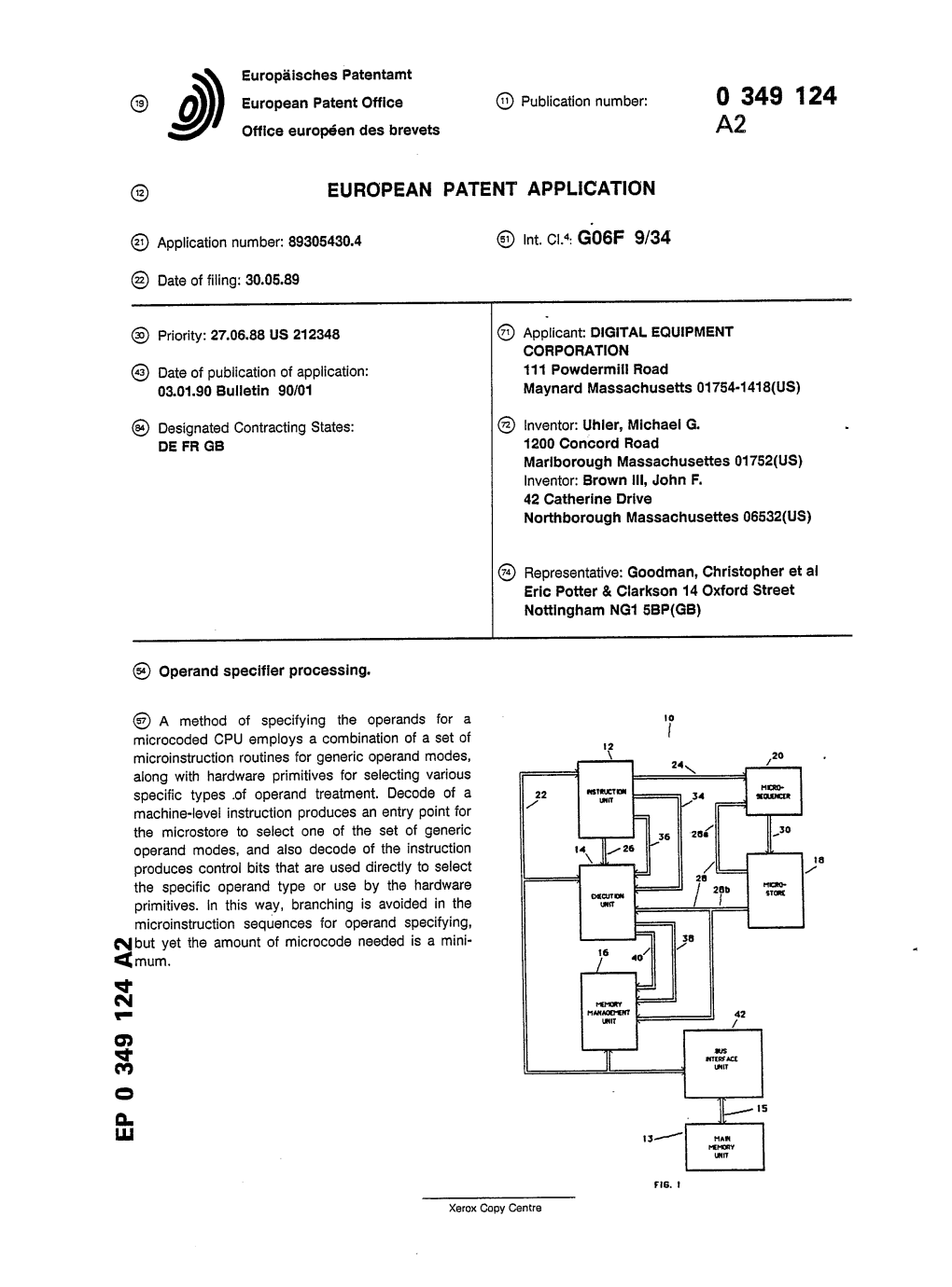 Operand Specifier Processing