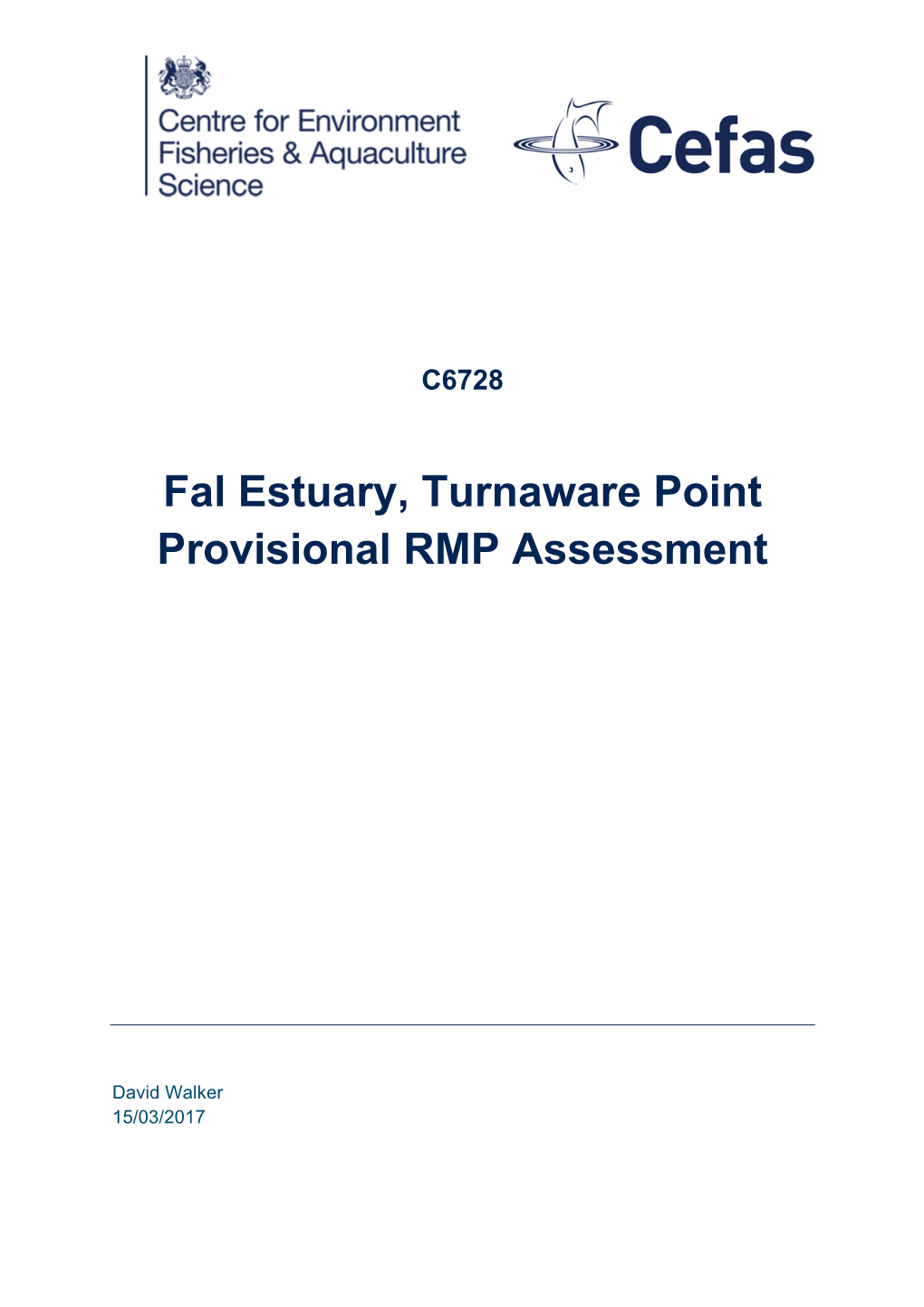 Fal Estuary, Turnaware Point Provisional RMP Assessment