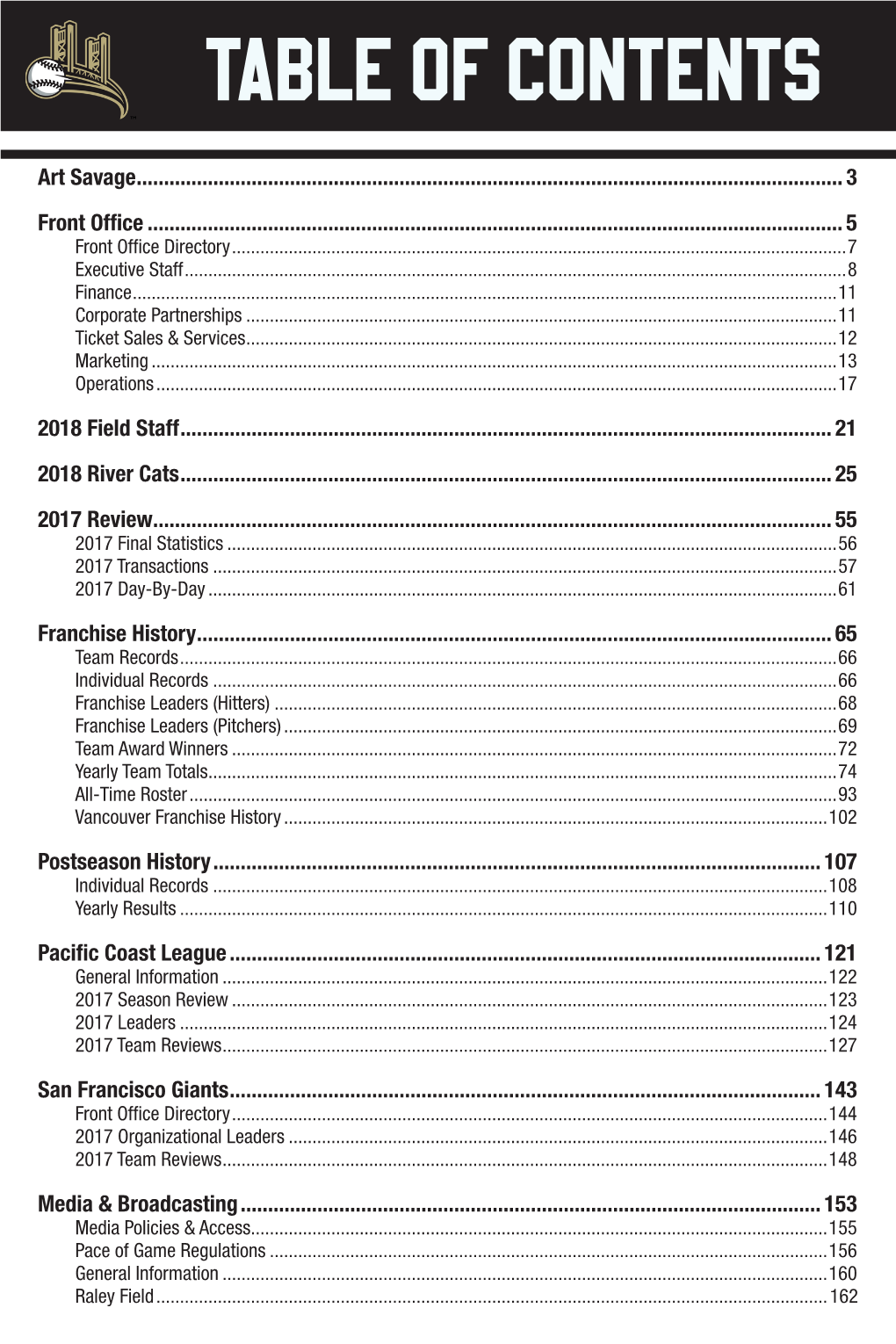 Table of Contents