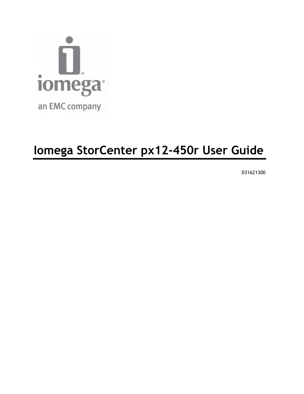 Iomega Storcenter Px12-450R User Guide