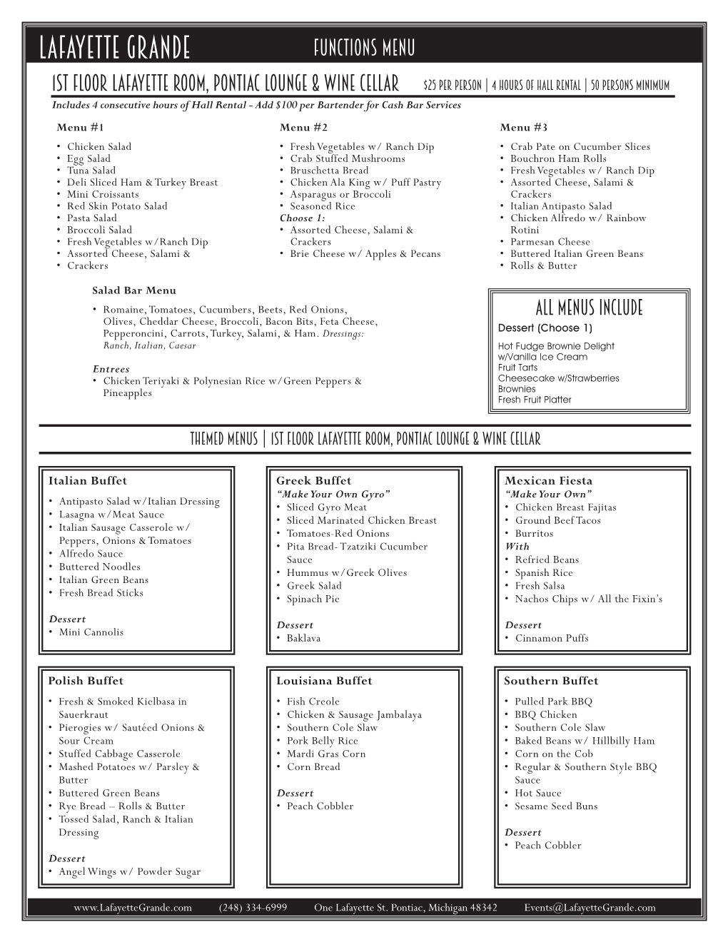 Download Functions Menu