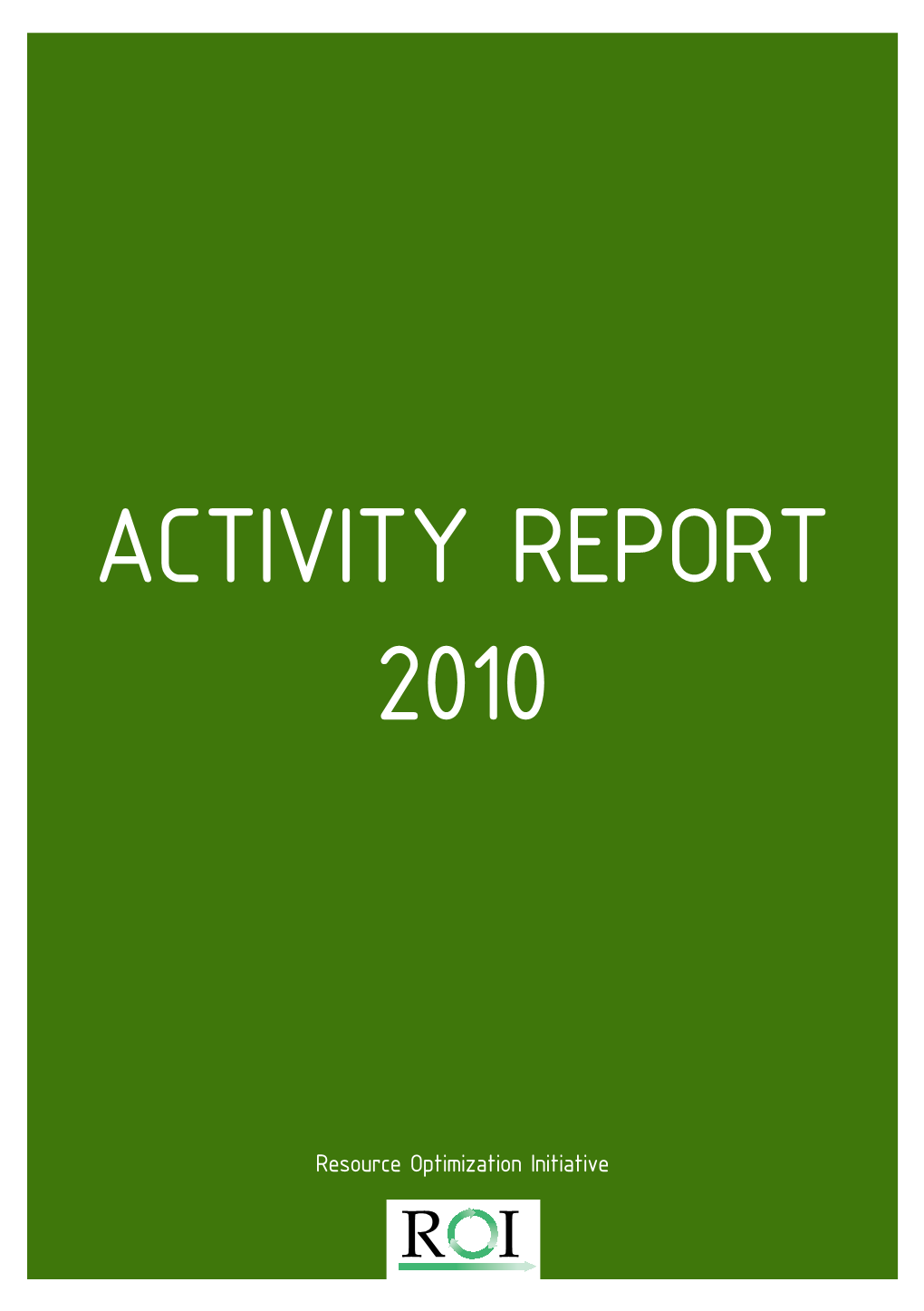 Activity Report 2010