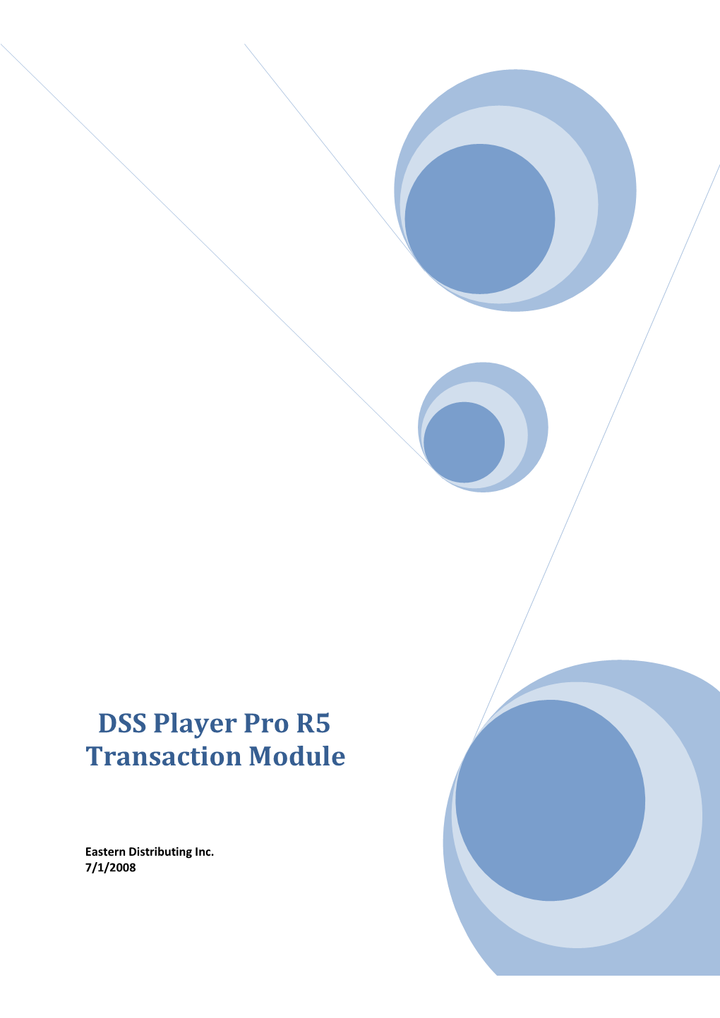 DSS Player Pro R5 Transaction Module