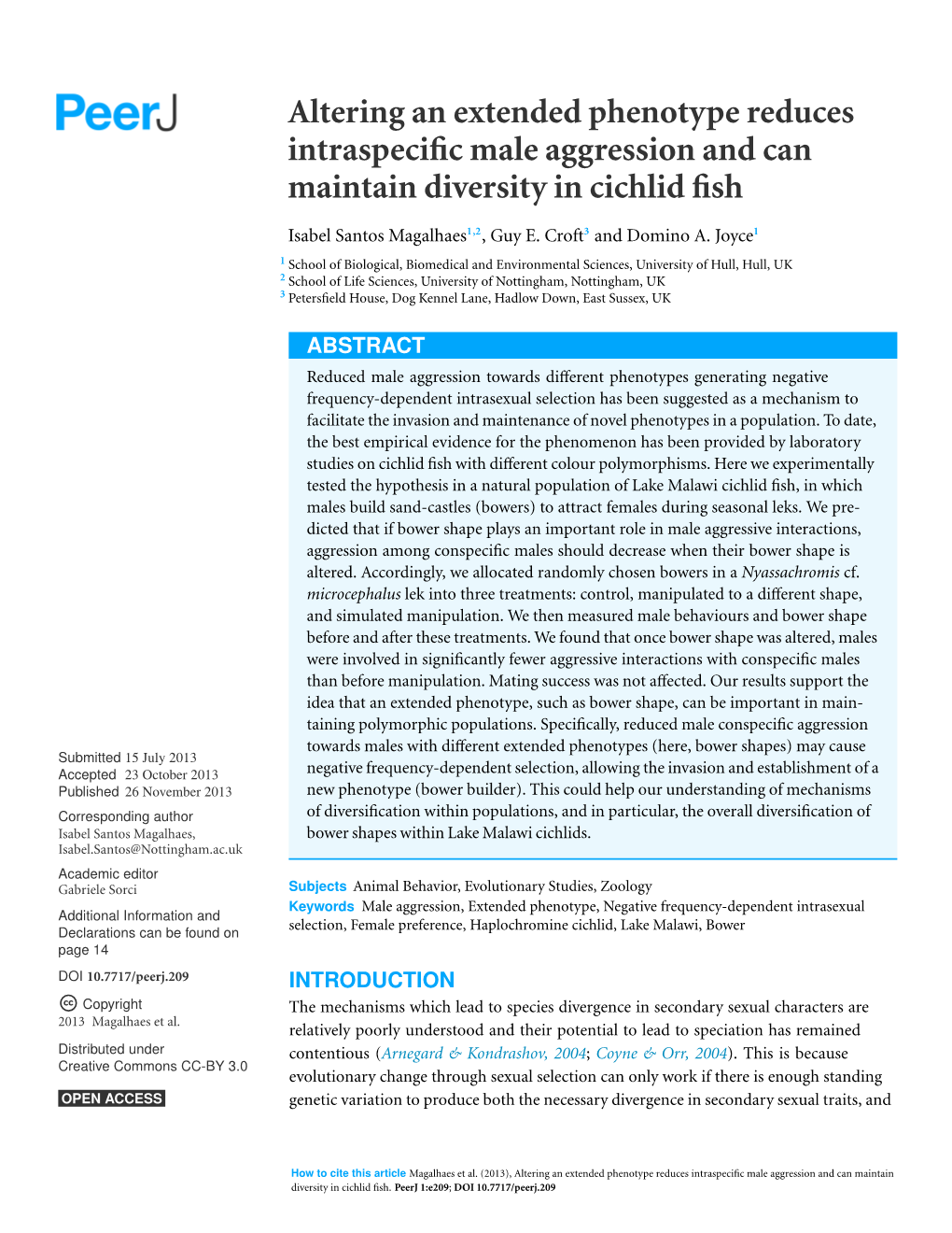 Altering an Extended Phenotype Reduces Intraspecific Male